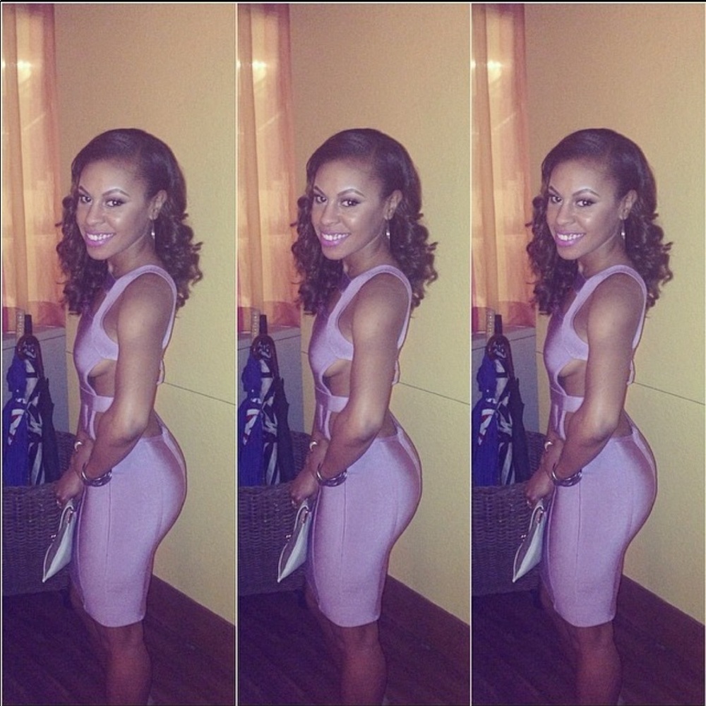 Purple Bandage Dress